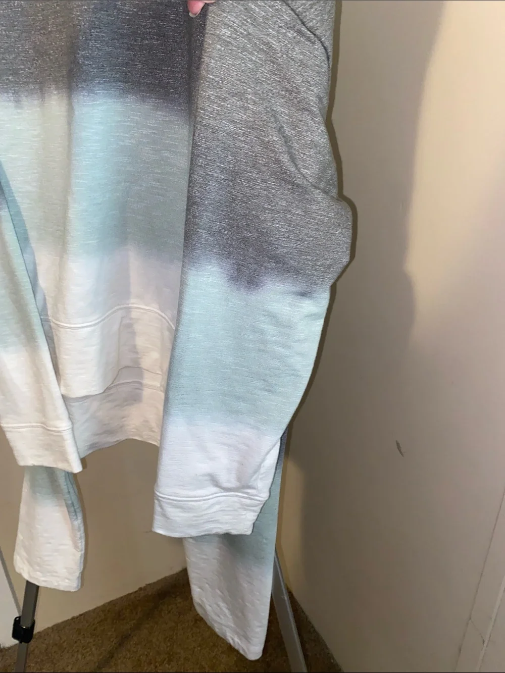Secret Treasures Gray and White Ombre Crewneck Sweater and Matching Bottoms - Picture 5 of 8